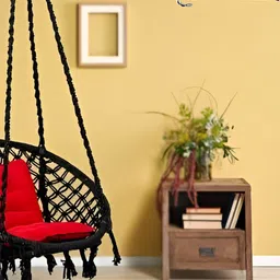 Swingzy Black & Red Hanging Hammock Swing With Cotton Cushion-image-87