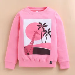 Ginie Girls Graphic Printed Round Neck Sweatshirt-image-82