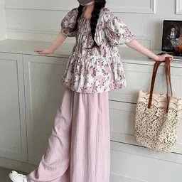 LULU & SKY Girls Printed Top with Palazzos image 3