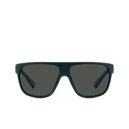 Polaroid Men Grey Lens & Green Rectangle Sunglasses with UV Protected Lens image 3