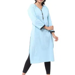 DESHBANDHU DBK Women Blue Cotton Kurtas-picture-32