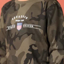 V-Mart Boys Camouflage Printed Sweatshirt image 3