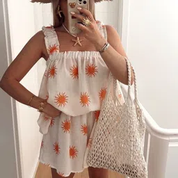 LULU & SKY Women Graphic Printed Shoulder Straps Night suit-picture-19