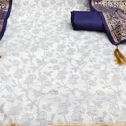 LeeliPeeri Designer Printed Unstitched Dress Material image 4