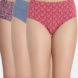 Zivame Women Pack Of 3 Printed Low-Rise Hipster Briefs-picture-28