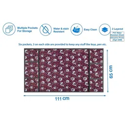 The Furnishing Tree Magenta Printed Refrigerator Cover image 2