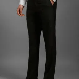 Luxure by Louis Philippe Men Printed Slim Fit Trousers image 3