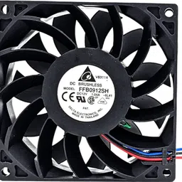 Electronic Spices Delta FFB0912SH-6L41 Size 92X25mm DC12V 1.04A 4100 RPM Brushless Air Cooling Fan Fan with Heat Sinks All in one Cooler image 1