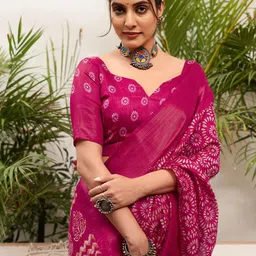 KALINI Zari Dabu Saree image 4