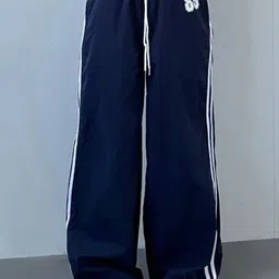 TABADTOD Women Striped Relaxed Loose Fit Easy Wash Trousers-image-36