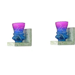 SOMIL Pink Glass Cylinder Printed Wall Lamps-picture-16