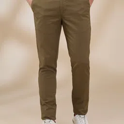 Parx Men Solid Slim Fit Formal Trousers image 1