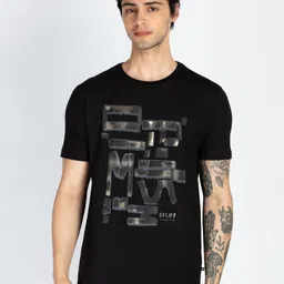 Status Quo Men Typography Printed Round Neck Cotton T-shirt-picture-33