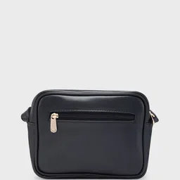 Caprese Textured PU Structured Handheld Bag with Bow Detail image 3