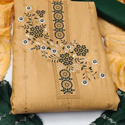 Ishin Embroidered Unstitched Dress Material-picture-28