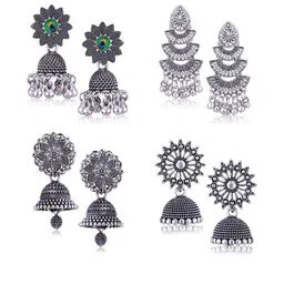 Sangria Silver-Plated Alloy Earrings-picture-14