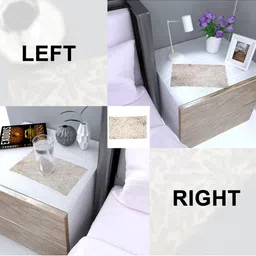 GROKI Brown 4 Pieces Textured Rectangle Waterproof Table Placemats image 3