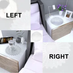 GROKI White 6 Pieces Textured Waterproof Table Placemats image 3