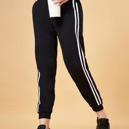 Ajile by Pantaloons Women Cotton Relaxed-Fit Joggers image 4