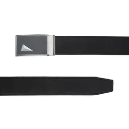 Kastner Men Black & Silver-Toned Solid Belt image 3