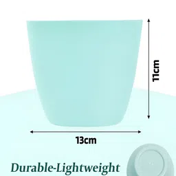 Kuber Industries Blue 18 Pieces Planters With Tray image 5