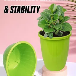 Kuber Industries Green & Yellow 5 Pieces Indoor Planters image 4