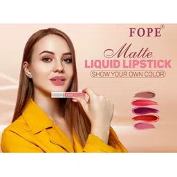 FOPE Set Of 4 Long Lasting Liquid Matte Lipstick - 4ml Each image 3