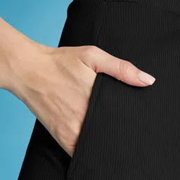 SZN Women Textured High-Rise Wrinkle Free Trousers image 3