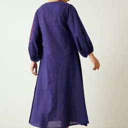 Rustorange Printed A-Line Maxi Ethnic Dress image 5