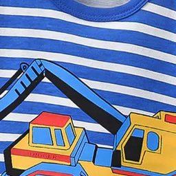 StyleCast x Revolte Boys Striped Pure Cotton T-Shirt With Shorts image 5