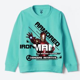 YK Disney Boys Avengers Printed Round Neck Long Sleeves Pullover Sweatshirt-picture-22