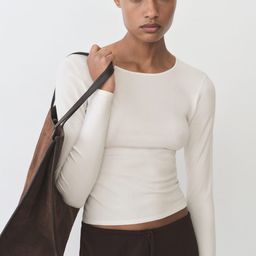 MANGO Women Round Neck Crop T-shirt-picture-12