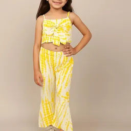 BAESD Girls Dyed Shoulder Straps Top With Trousers-image-65