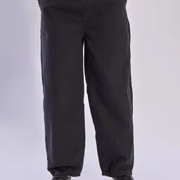 Roadster Men Black Baggy Fit Trousers-image-64