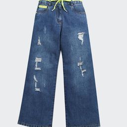 Tiny Girl Girl Mid-Rise Wide Leg Mildly Distressed Jeans-picture-44