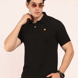 BUNCH OF BAD Polo Collar Cotton T-shirt image 4