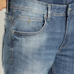 Indian Terrain Men Kruger Low Distress Skinny Fit Light Fade Stretchable Jeans image 3