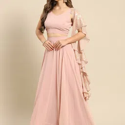 MABISH by Sonal Jain Pink Ready to Wear Lehenga & Blouse With Dupatta image 4