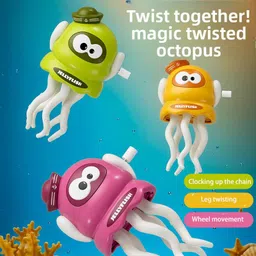 zinnia Crazy 5-Leg Action Crawling Dancing Jelly Fish Toy for Kids Rattle image 5