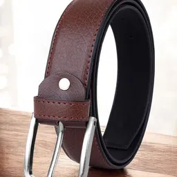 The Roadster Lifestyle Co Men Textured Formal Belts-image-50