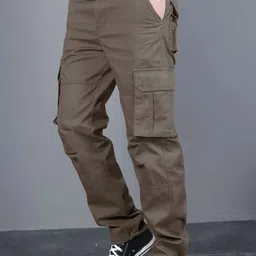 ASHTOM Men Original Easy Wash Cotton Mid-Rise Cargos-picture-12