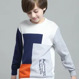 Monte Carlo Boys Colourblocked Pullover Sweaters-picture-38