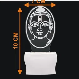 1ST TIME Red & White Printed Acrylic Abstract Shaped Shaped Wall Lamp image 3