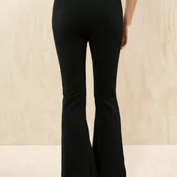 Next One Women Smart Flared High-Rise Bootcut Trousers image 3