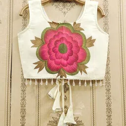 Sangria Girls Printed Round Neck Flared Lehenga Choli image 2