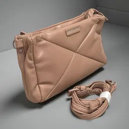 GLOSSY Textured PU Sling Bag with Quilted-picture-35