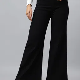 The Roadster Lifestyle Co. Women Wide leg High-Rise Stretchable Denim Jeans-picture-32