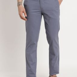 Turtle Men Relaxed Skinny Fit Chinos Trousers-picture-41