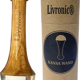Livronic kansa wand Massager (Bronze Size: 5.5 Cm) With Wooden Handle For Detoxification And Deep Relaxation An Ayurvedic Massage Tool(Size- 5.5 Cm) Massager Massager-picture-26