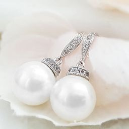 Peora Silver Plated Artificial Stones Studded Pearls Beaded Spherical Shaped Drop Earrings-picture-34